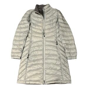 LL BEAN Gray WOMEN'S ULTRALIGHT 850 DOWN COAT Stowaway Size Small Reg